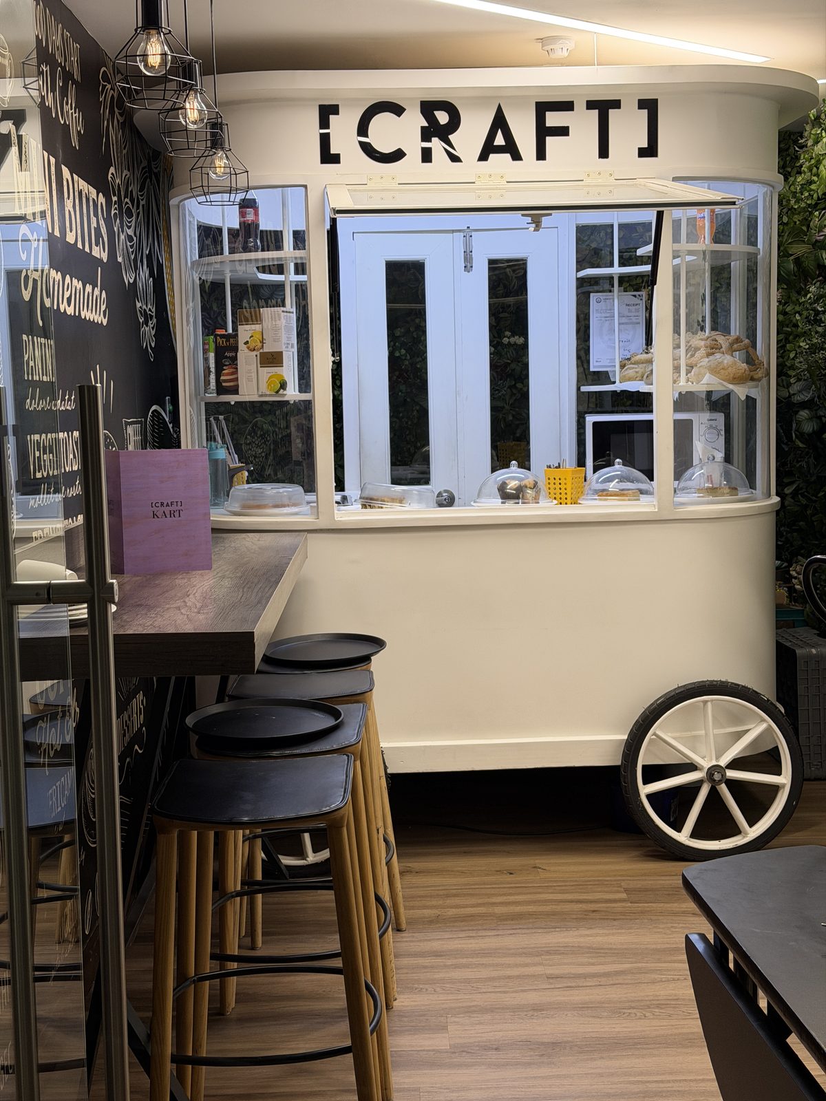 Craft coffee kart in the business centre